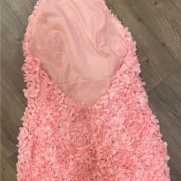 Selfie Leslie Blush Pink Rosette Mini Dress - Picture 5 of 9